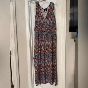 New Directions Multicolored Maxi Dress